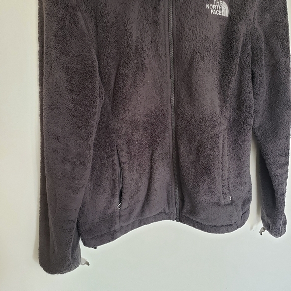 Vintage The North Face Fleece Teddy Full Zip Jacket Gray Size Medium - Picture 3 of 13
